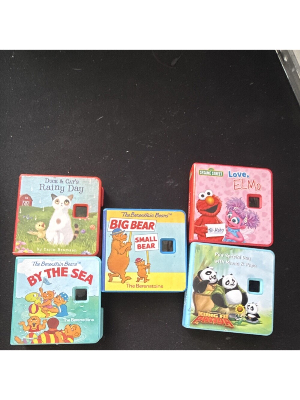 Lot of 5 Board Books The Berenstain Bears Sesame Street Kung Fu Panda Duck & Cat
